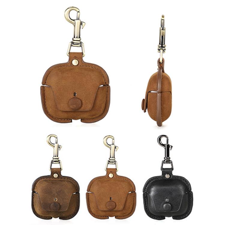 For Airpods 3 CONTACTS FAMILY CF1142 Hook Portable Anti Drop Bluetooth Earphone Leather Case