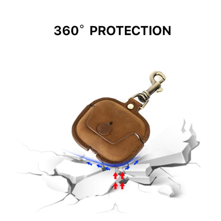 For Airpods 3 CONTACTS FAMILY CF1142 Hook Portable Anti Drop Bluetooth Earphone Leather Case