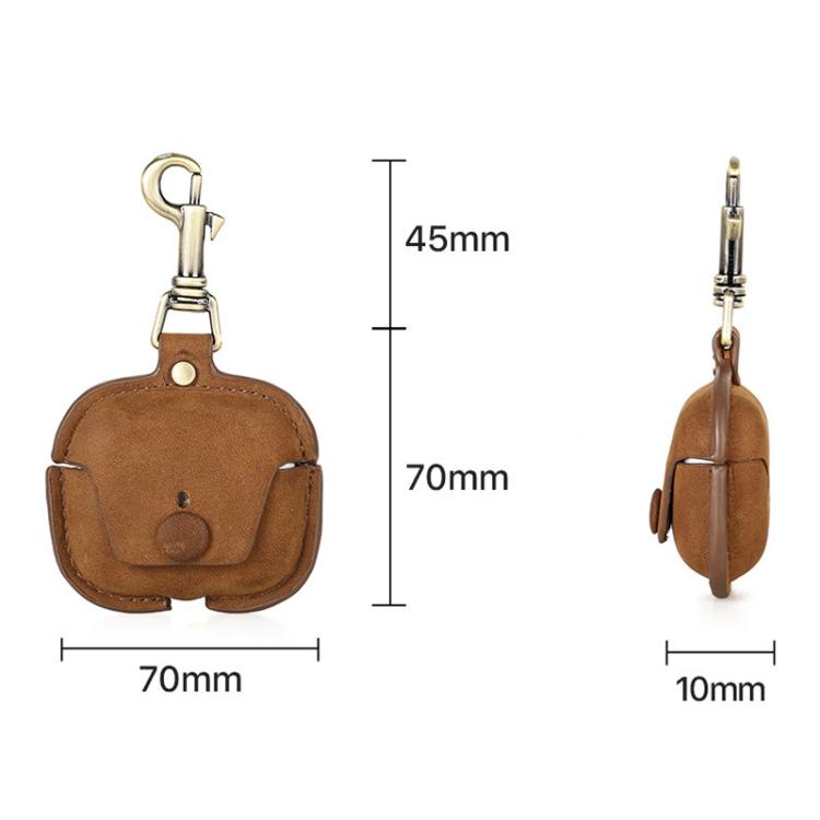 For Airpods 3 CONTACTS FAMILY CF1142 Hook Portable Anti Drop Bluetooth Earphone Leather Case