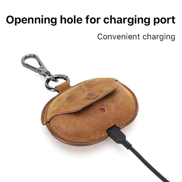 For Beats Studio Buds CONTACTS FAMILY CF1136A Leather Portable Bluetooth Earphone Protective Case