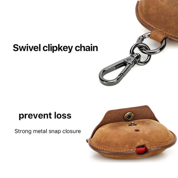 For Beats Studio Buds CONTACTS FAMILY CF1136A Leather Portable Bluetooth Earphone Protective Case