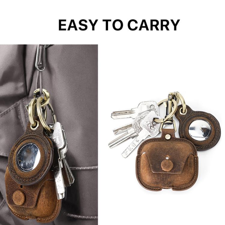 For AirPods 3 / Airtag CONTACTS FAMILY CF1142+CF1139 2In1 Anti Loss Leather Case