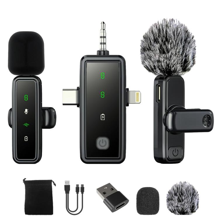 Wireless Collar Clip Microphone Smart Noise Reduction Mini Microphone