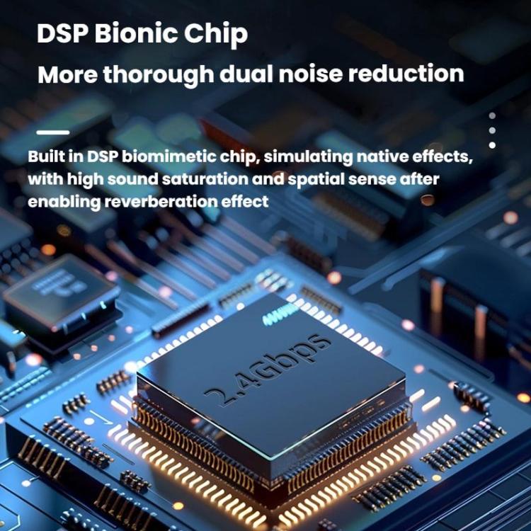 Wireless Collar Clip Microphone Smart Noise Reduction Mini Microphone