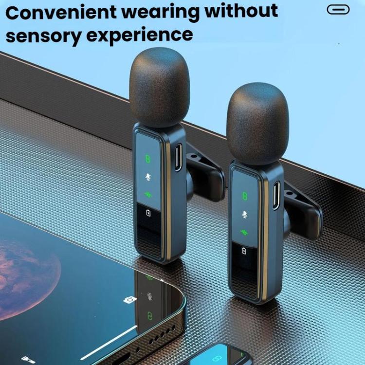 Wireless Collar Clip Microphone Smart Noise Reduction Mini Microphone