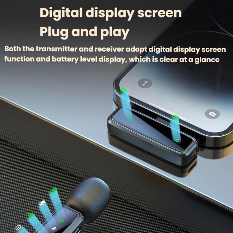 Wireless Collar Clip Microphone Smart Noise Reduction Mini Microphone