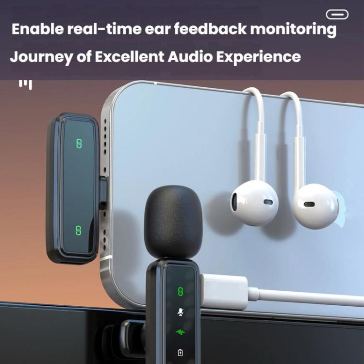 Wireless Collar Clip Microphone Smart Noise Reduction Mini Microphone