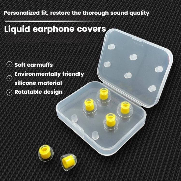 6pcs /Box Food Grade Liquid Silicone Ear Tips HIFI Earphones Earbuds