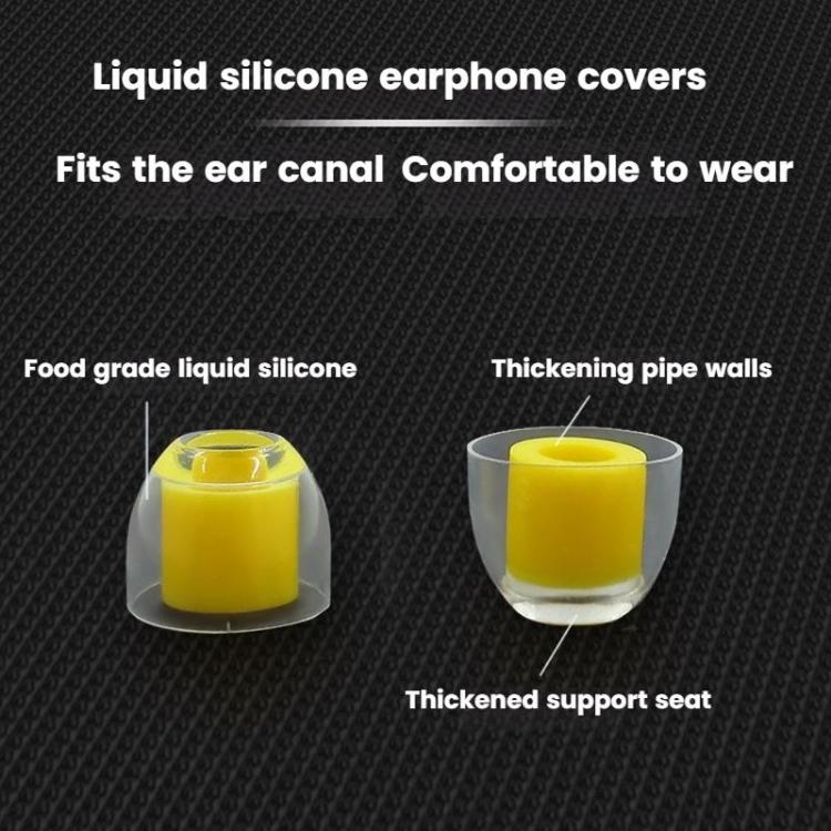 6pcs /Box Food Grade Liquid Silicone Ear Tips HIFI Earphones Earbuds