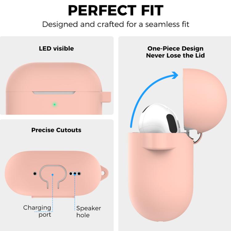 For AirPods 4 AhaStyle PT196 Integrated Silicone Protective Case