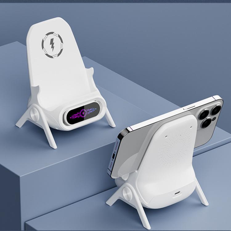 Chair-Shaped Wireless Charger Stand For Desk Compatible With 4.5-11 Inch Phones & Tablets