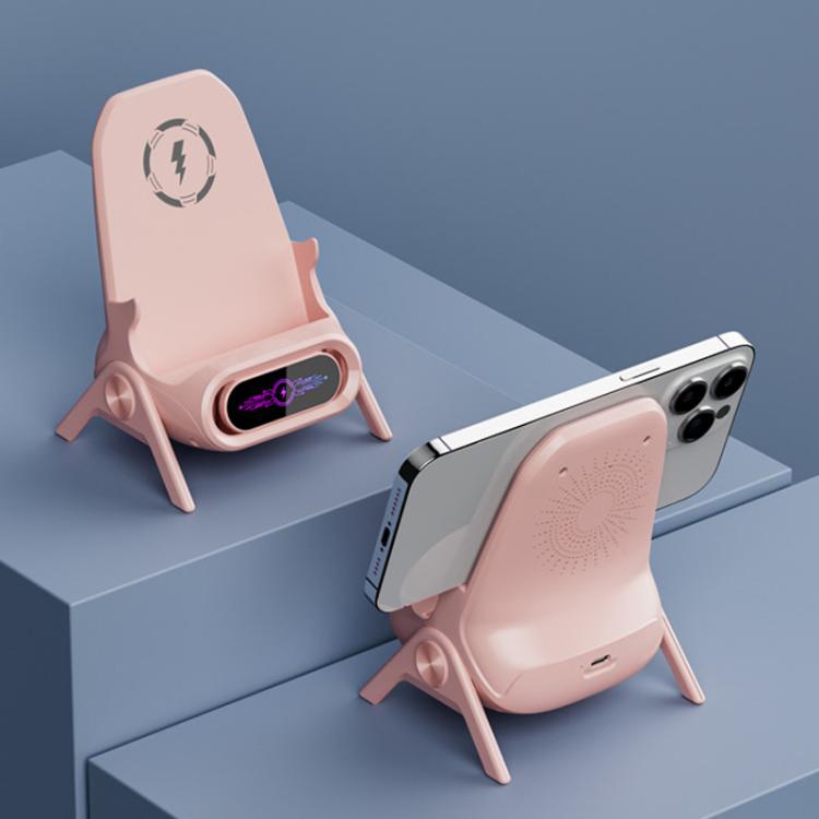 Chair-Shaped Wireless Charger Stand For Desk Compatible With 4.5-11 Inch Phones & Tablets