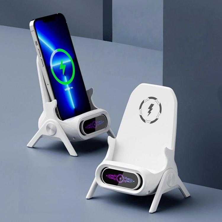 Chair-Shaped Wireless Charger Stand For Desk Compatible With 4.5-11 Inch Phones & Tablets