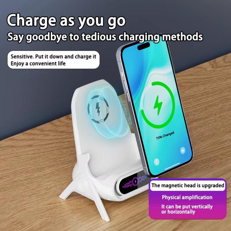 Chair-Shaped Wireless Charger Stand For Desk Compatible With 4.5-11 Inch Phones & Tablets