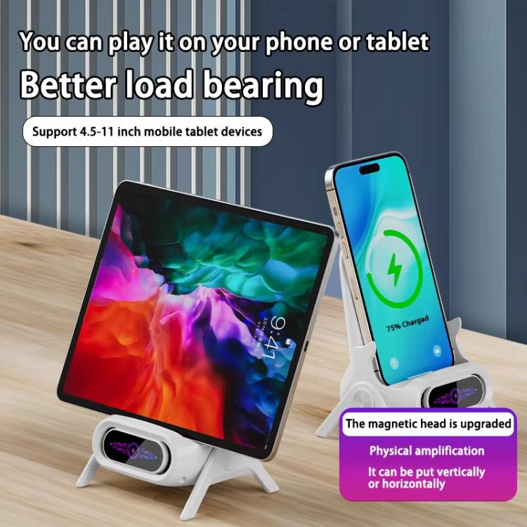 Chair-Shaped Wireless Charger Stand For Desk Compatible With 4.5-11 Inch Phones & Tablets