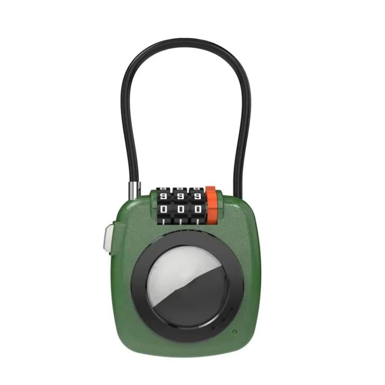 For AirTag 2 In 1 Lock Holder Anti-Theft Zinc Alloy 3-Digit Combination Lock Case For Suitcases/Backpacks/Gym Bags