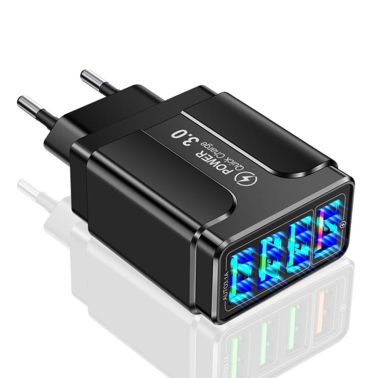 5.1A QC3.0 Fast Charging 4USB Port Cell Phone Charger