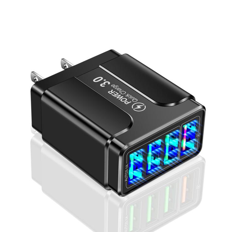 5.1A QC3.0 Fast Charging 4USB Port Cell Phone Charger