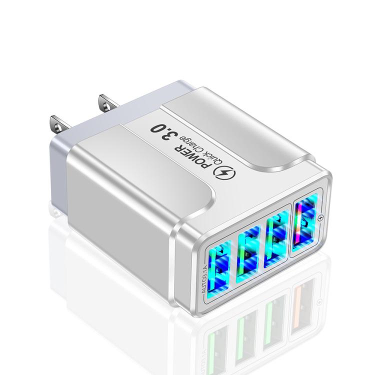 5.1A QC3.0 Fast Charging 4USB Port Cell Phone Charger