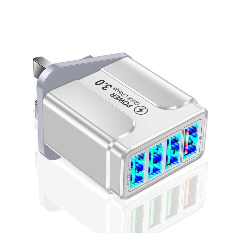 5.1A QC3.0 Fast Charging 4USB Port Cell Phone Charger