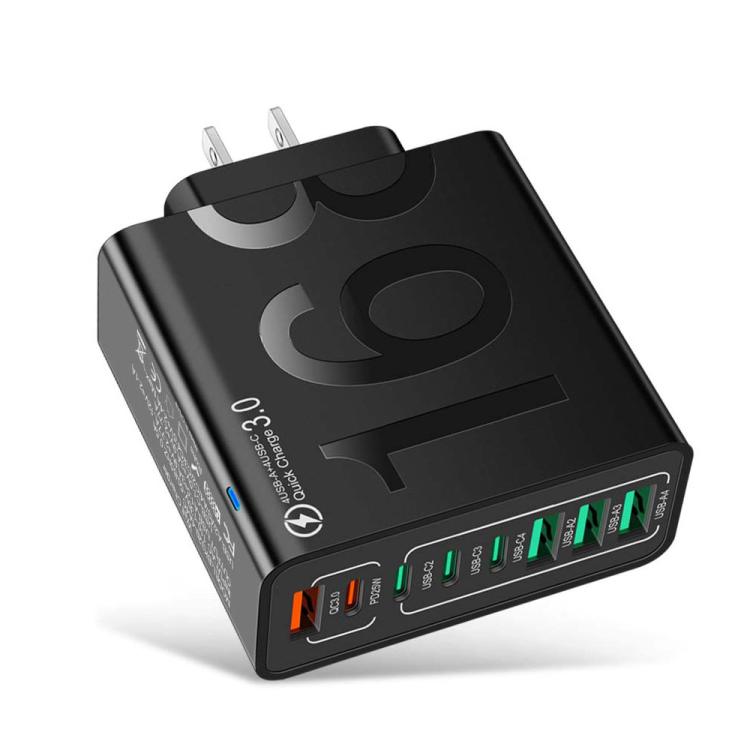 150W 4USB+4Type-C 8 Interface QC3.0 Fast Charging Cell Phone Charger