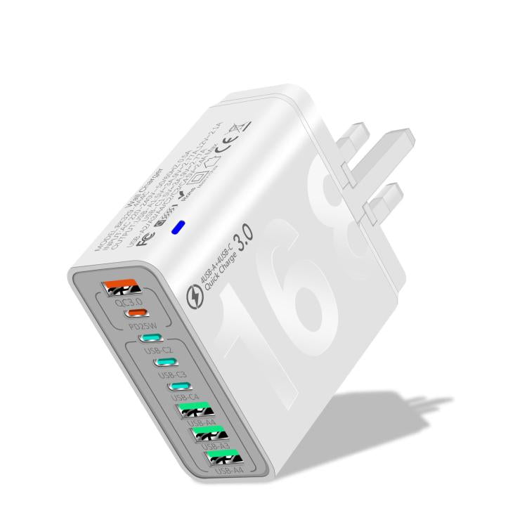 150W 4USB+4Type-C 8 Interface QC3.0 Fast Charging Cell Phone Charger