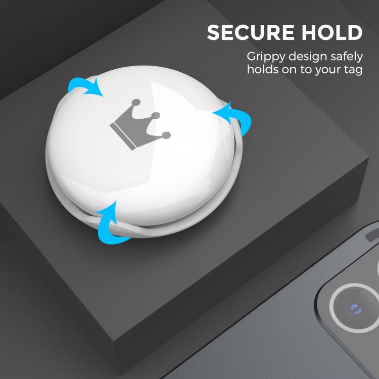 For AirTag AhaStyle PT159 ABS Hard Shell Snap-on Fixed Loss Prevention Tracker Protective Case