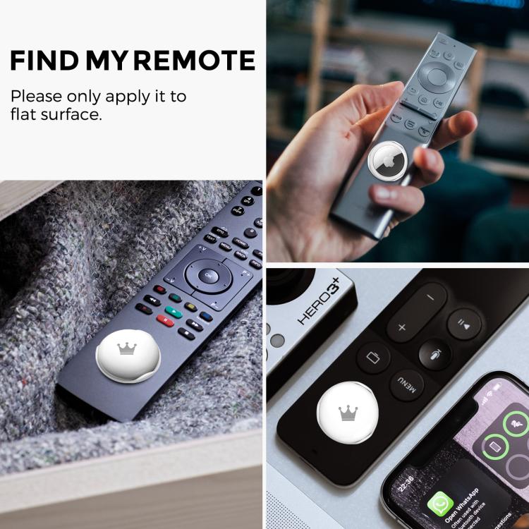 For AirTag AhaStyle PT159 ABS Hard Shell Snap-on Fixed Loss Prevention Tracker Protective Case