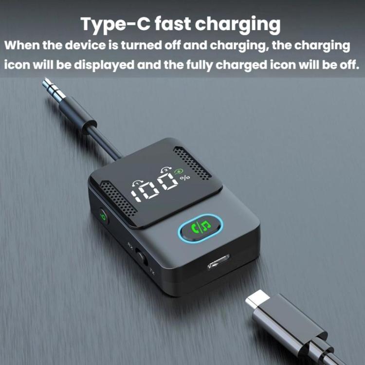 BR16 Car Bluetooth Dual-Microphone Receiver-Transmitter Long Lasting Audio Adapter