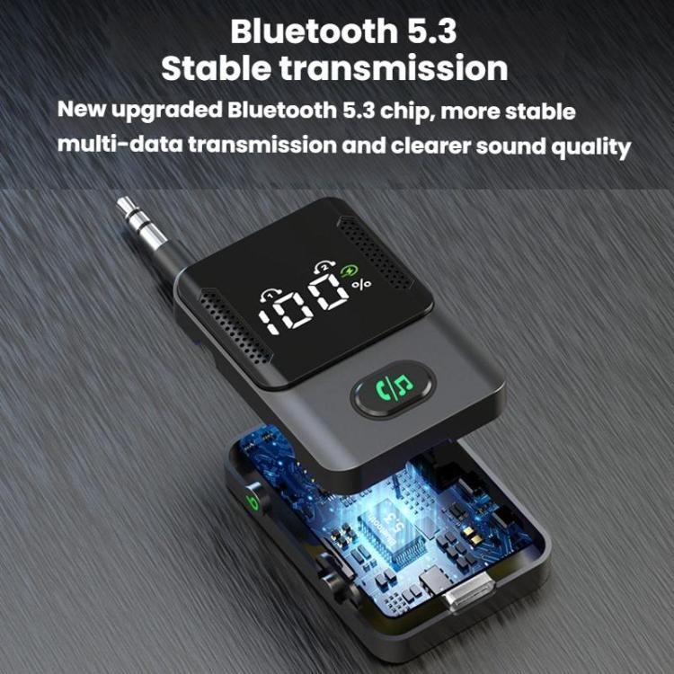 BR16 Car Bluetooth Dual-Microphone Receiver-Transmitter Long Lasting Audio Adapter