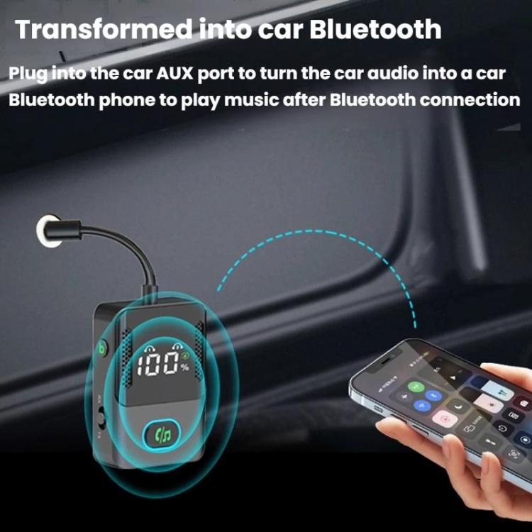 BR16 Car Bluetooth Dual-Microphone Receiver-Transmitter Long Lasting Audio Adapter
