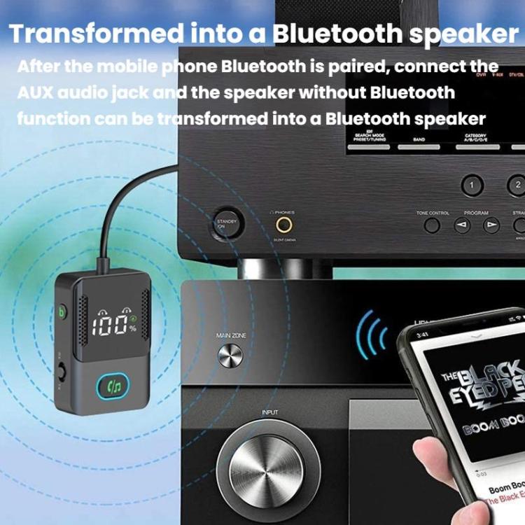 BR16 Car Bluetooth Dual-Microphone Receiver-Transmitter Long Lasting Audio Adapter