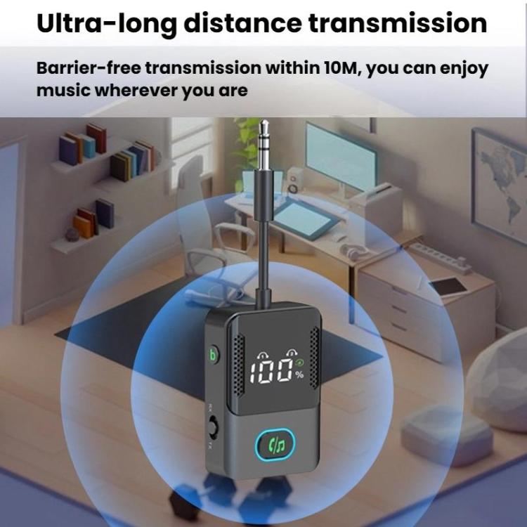 BR16 Car Bluetooth Dual-Microphone Receiver-Transmitter Long Lasting Audio Adapter