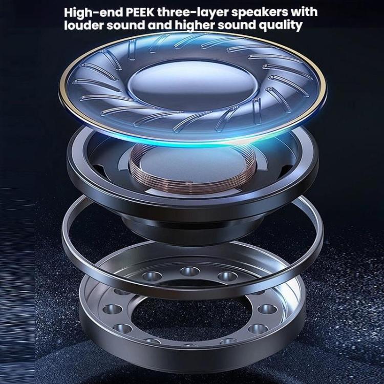 6 in 1 Desktop Magnetic Wireless Charging Clock Countdown RGB Bluetooth Speaker