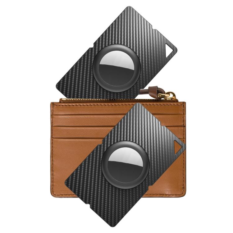 For AirTag Slim Card-Type Holder Case Wallet and Keychain Compatible Protective Cover