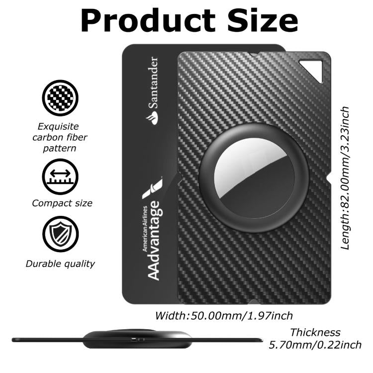 For AirTag Slim Card-Type Holder Case Wallet and Keychain Compatible Protective Cover