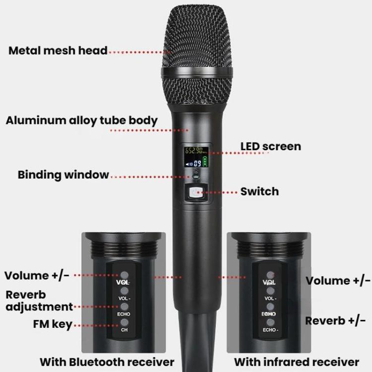 Wireless Microphone Direct Broadcast Singing Handheld Microphone