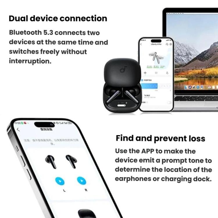 ANKER SoundCore Liberty 4 Pro Bluetooth Wireless Earphones