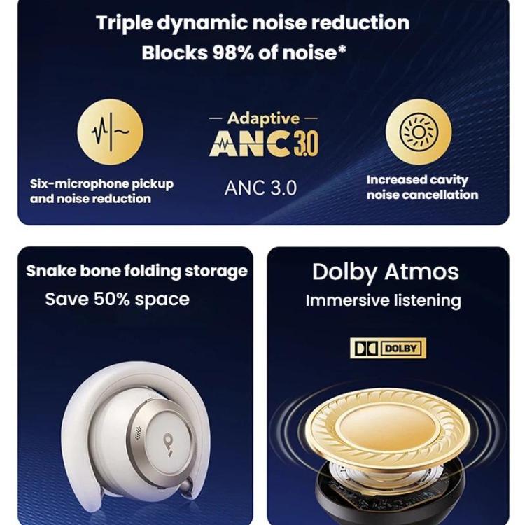 ANKER SoundCore SpaceOne Pro Noise Reduction Bluetooth Headset Gaming Headphone