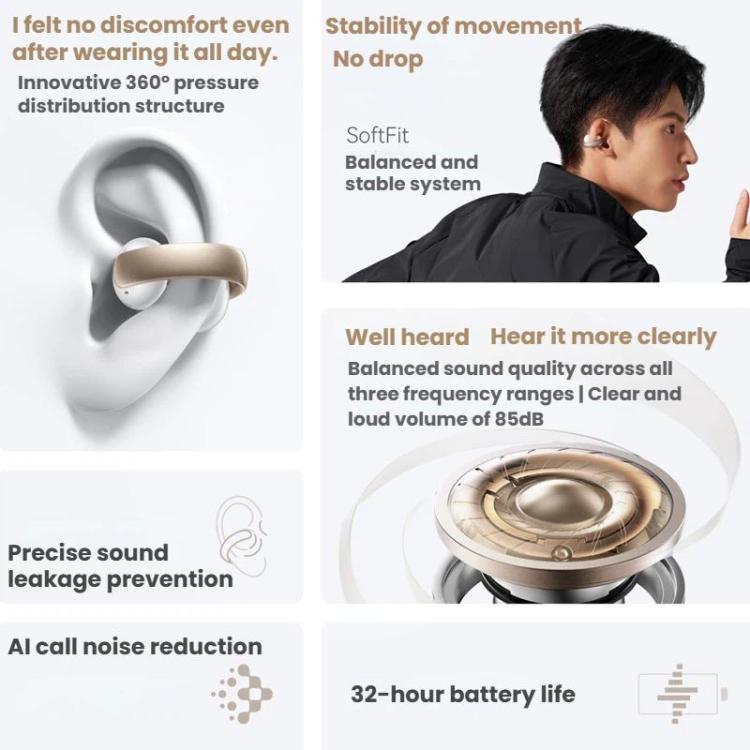 ANKER SoundCore AeroClip Wireless Open Sport Ear Clip Bluetooth Earphones