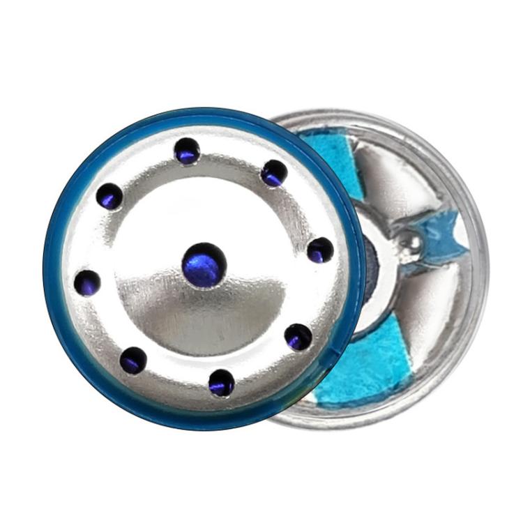 2pcs 10mm Unit Dual Chamber Multi-Layer Sputtered Violet Gold Diaphragm HIFI Headphone Speaker
