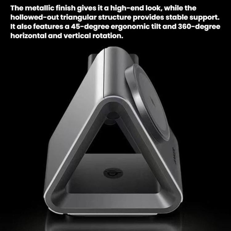 ANKER B2599 15W 3 In 1 Desktop Magnetic Wireless Charger Docking Station For iPhone / iWatch / AirPods, US Plug