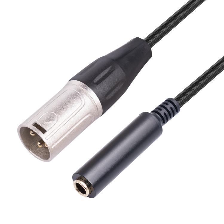 6.35mm Female to XLR Male to 1/4 inch TRS Audio Adapter Cable