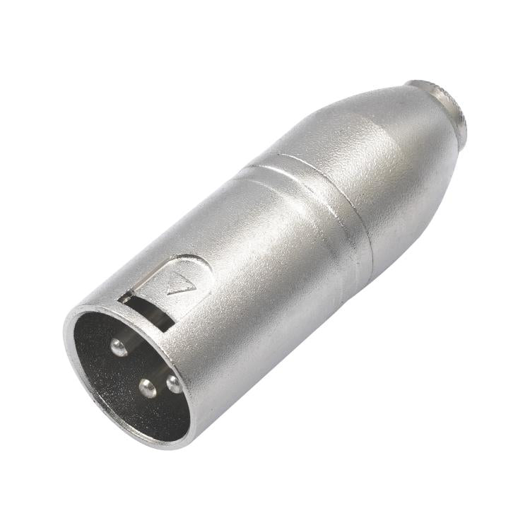 Metal Housing 3.5mm Female 1/8 TRS to Carnott Male XLR Male Audio Adapter