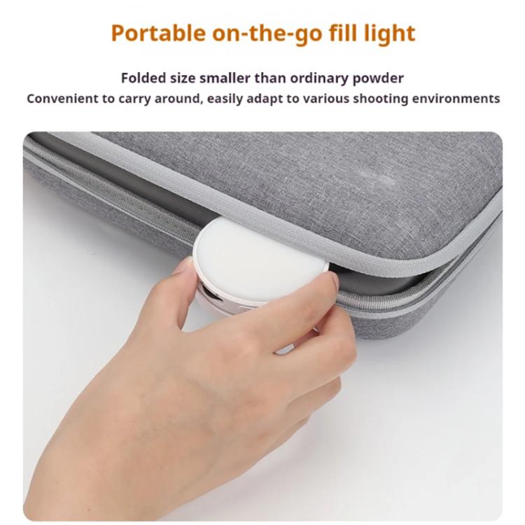 VRIG Magnetic Extendable Phone Fill Light With Mirror Foldable 2-In-1 Selfie Light Converts To Stand, 3 Color Temperatures