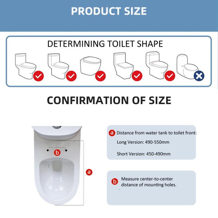 Smart Toilet Seat with Armrest Control Features Instant Heating, Warm Air Dryer, Self-Cleaning Nozzle, LED Night Light