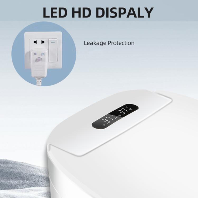 Smart Toilet Seat with Armrest Control Features Instant Heating, Warm Air Dryer, Self-Cleaning Nozzle, LED Night Light
