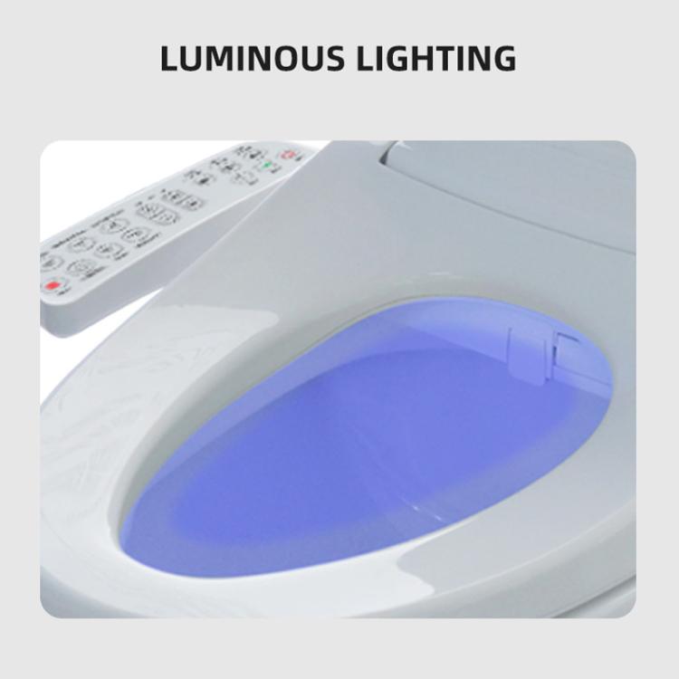 Smart Toilet Seat with Armrest Control Features Instant Heating, Warm Air Dryer, Self-Cleaning Nozzle, LED Night Light