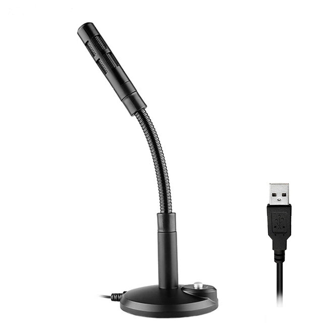 USB Condenser Microphone with Cable for Computer PC Desktop Laptop Notebook Cable Recording Gaming Podcasting
