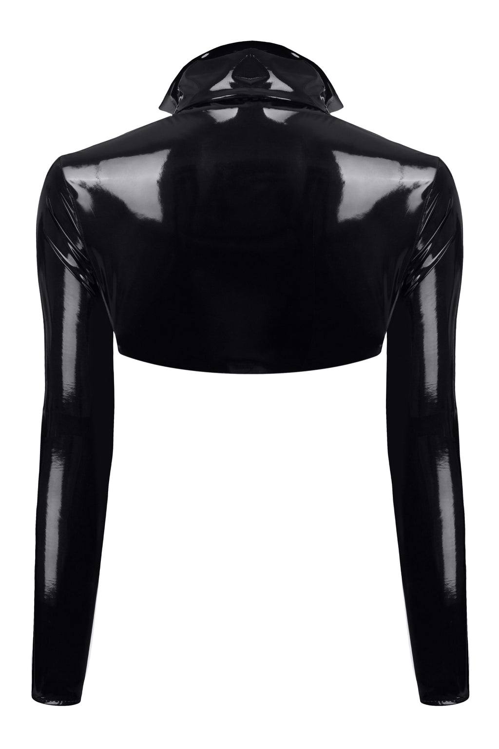 black short vinyl Jacket TDNele001 - 2XL-1